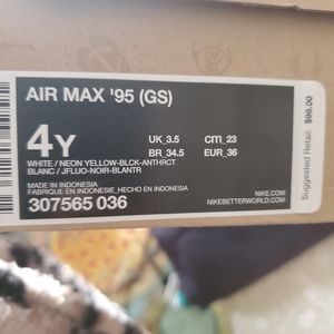 Nike Air Max 95 size 4y